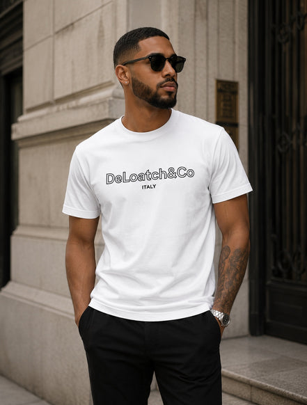 DeLoatch and Company Trace White Italy Tee Shirt
