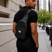 DeLoatch and Company Italian Leather Sling Backpack