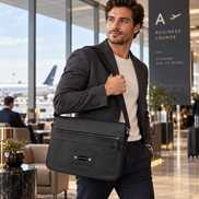 Deloatch and Company Italian Leather Messenger Bag
