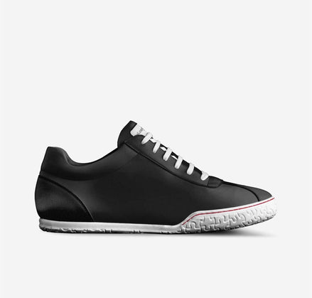 “Red String Theory” Italian Leather and Suede Sneaker