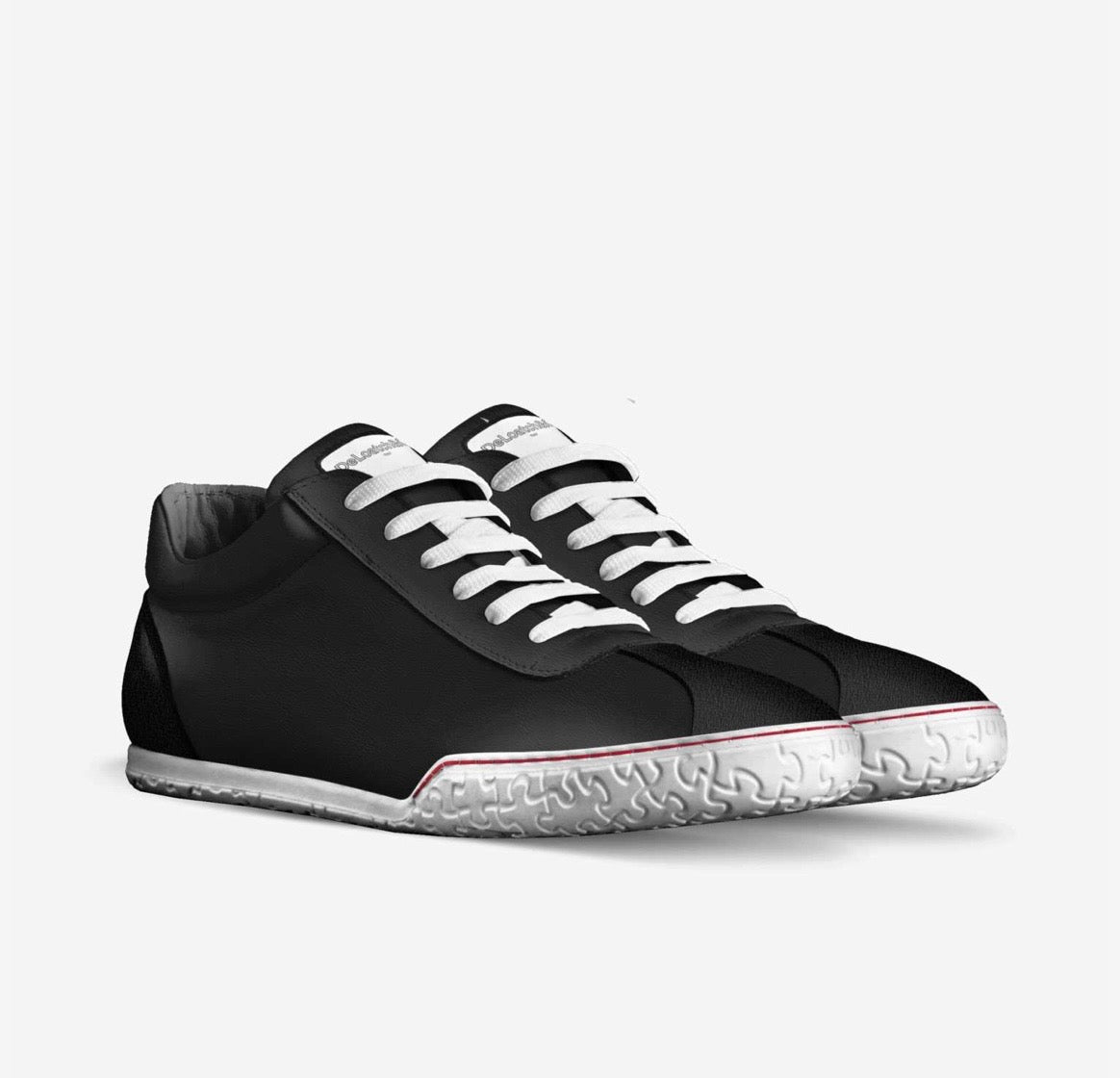 “Red String Theory” Italian Leather and Suede Sneaker