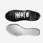 “Red String Theory” Italian Leather and Suede Sneaker