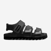 DeLoatch and Company Black Italian Leather Sandal