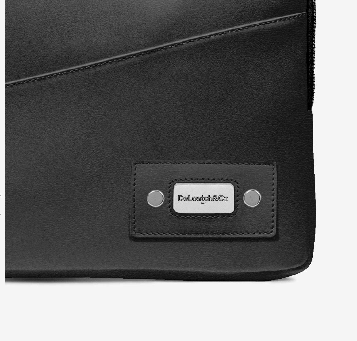 DeLoatch and Company Italian Leather Slide Bag