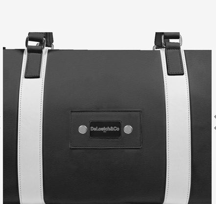 DeLoatch and Company Italian Leather Duffel Bag